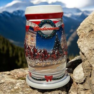 Budweiser Holiday Stein “Holiday at the Capitol” 2000 Anheuser-Busch